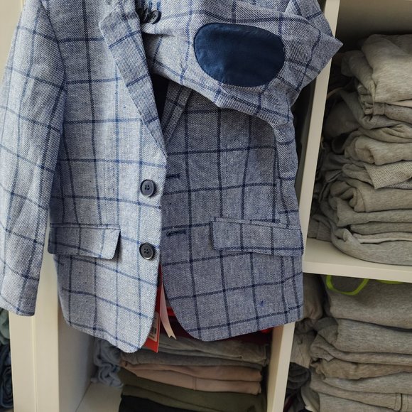 Boys Blue Sport Coat, Size 4/5 NWT - Picture 6 of 6